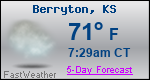 Weather Forecast for Berryton, KS