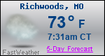Weather Forecast for Richwoods, MO