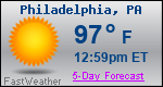 Weather Forecast for Philadelphia, PA