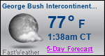 Weather Forecast for George Bush Intercontinental/Houston Airport, TX