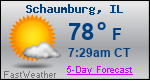 Weather Forecast for Schaumburg, IL