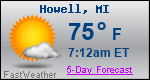Weather Forecast for Howell, MI