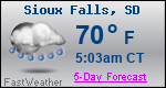 Weather Forecast for Sioux Falls, SD