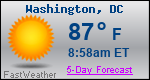 Weather Forecast for Washington, DC