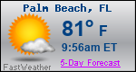Weather Forecast for Palm Beach, FL