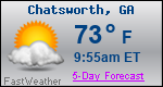 Weather Forecast for Chatsworth, GA