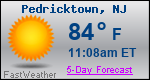 Weather Forecast for Pedricktown, NJ