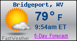 Weather Forecast for Bridgeport, WV