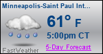 Weather Forecast for Minneapolis-Saint Paul International Airport, MN