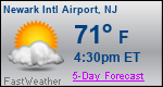 Weather Forecast for Newark International Airport, NJ