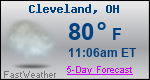 Weather Forecast for Cleveland, OH
