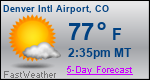 Weather Forecast for Denver International Airport, CO