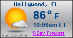 Weather Forecast for Hollywood, FL