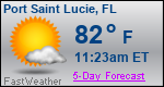 Weather Forecast for Port Saint Lucie, FL