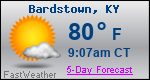 Weather Forecast for Bardstown, KY