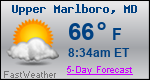 Weather Forecast for Upper Marlboro, MD