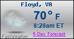 Weather Forecast for Floyd, VA
