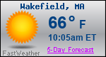 Weather Forecast for Wakefield, MA