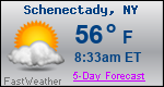 Weather Forecast for Schenectady, NY