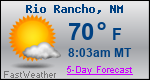 Weather Forecast for Rio Rancho, NM