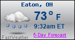 Weather Forecast for Eaton, OH