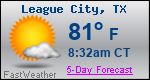 Weather Forecast for League City, TX