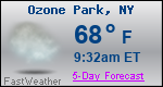 Weather Forecast for Ozone Park, NY