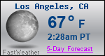 Weather Forecast for Los Angeles, CA