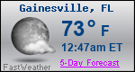 Weather Forecast for Gainesville, FL