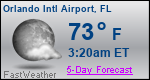 Weather Forecast for Orlando International Airport, FL
