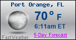 Weather Forecast for Port Orange, FL