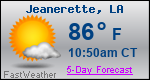 Weather Forecast for Jeanerette, LA