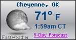 Weather Forecast for Cheyenne, OK
