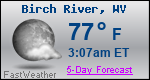 Weather Forecast for Birch River, WV