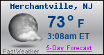 Weather Forecast for Merchantville, NJ