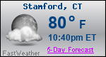 Weather Forecast for Stamford, CT