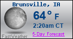 Weather Forecast for Brunsville, IA