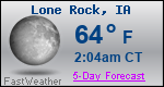 Weather Forecast for Lone Rock, IA