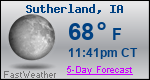 Weather Forecast for Sutherland, IA