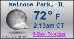 Weather Forecast for Melrose Park, IL