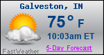 Weather Forecast for Galveston, IN