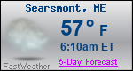Weather Forecast for Searsmont, ME