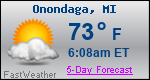 Weather Forecast for Onondaga, MI