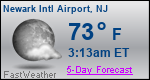 Weather Forecast for Newark International Airport, NJ