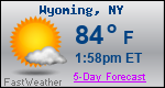 Weather Forecast for Wyoming, NY