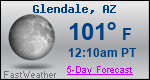 Weather Forecast for Glendale, AZ
