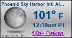 Weather Forecast for Phoenix Sky Harbor International Airport, AZ