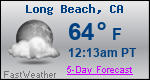 Weather Forecast for Long Beach, CA