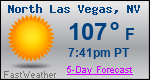 Weather Forecast for North Las Vegas, NV