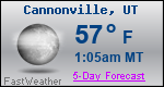 Weather Forecast for Cannonville, UT